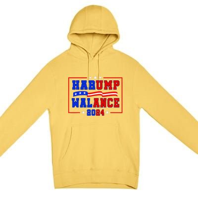 Harump Wallace 2024 Harris Trump Walz Vance Funny Premium Pullover Hoodie