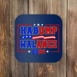 Harump Wallace 2024 Harris Trump Walz Vance Funny Coaster