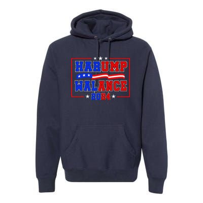 Harump Wallace 2024 Harris Trump Walz Vance Funny Premium Hoodie