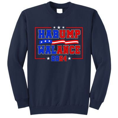 Harump Wallace 2024 Harris Trump Walz Vance Funny Tall Sweatshirt