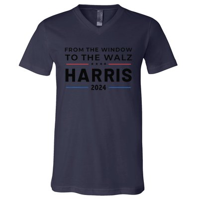 Harris Walz 2024 Window Elect President Kamala Vp Tim V-Neck T-Shirt