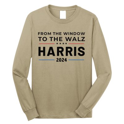 Harris Walz 2024 Window Elect President Kamala Vp Tim Long Sleeve Shirt