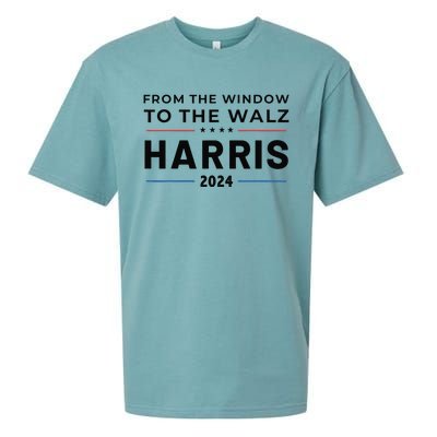 Harris Walz 2024 Window Elect President Kamala Vp Tim Sueded Cloud Jersey T-Shirt