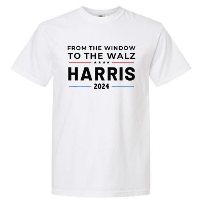 Harris Walz 2024 Window Elect President Kamala Vp Tim Garment-Dyed Heavyweight T-Shirt