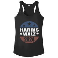 Harris Walz 24 Vote Kamala Harris Tim Waltz 2024 Round Retro Ladies PosiCharge Competitor Racerback Tank