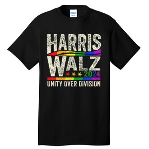 Harris Walz 2024 Unity Over Division Kamala Harris Tim Walz Tall T-Shirt