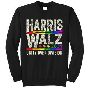 Harris Walz 2024 Unity Over Division Kamala Harris Tim Walz Tall Sweatshirt