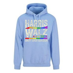 Harris Walz 2024 Unity Over Division Kamala Harris Tim Walz Unisex Surf Hoodie