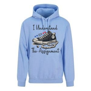 Harris Waltz 2024 I Understand The Assignment Chucks And Pearls Election 2024 Unisex Surf Hoodie