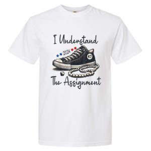 Harris Waltz 2024 I Understand The Assignment Chucks And Pearls Election 2024 Garment-Dyed Heavyweight T-Shirt