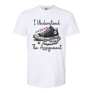 Harris Waltz 2024 I Understand The Assignment Chucks And Pearls Election 2024 Softstyle CVC T-Shirt