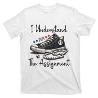 Harris Waltz 2024 I Understand The Assignment Chucks And Pearls Election 2024 T-Shirt