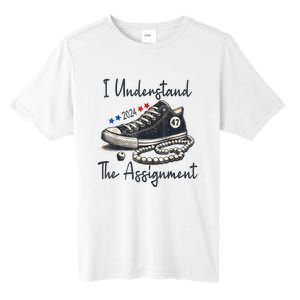 Harris Waltz 2024 I Understand The Assignment Chucks And Pearls Election 2024 Tall Fusion ChromaSoft Performance T-Shirt