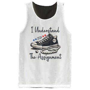 Harris Waltz 2024 I Understand The Assignment Chucks And Pearls Election 2024 Mesh Reversible Basketball Jersey Tank