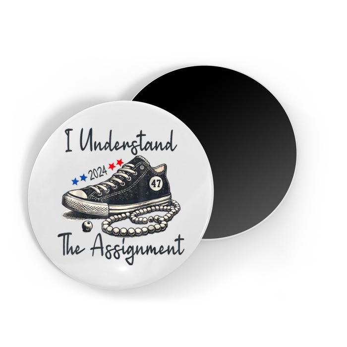 Harris Waltz 2024 I Understand The Assignment Chucks And Pearls Election 2024 Magnet