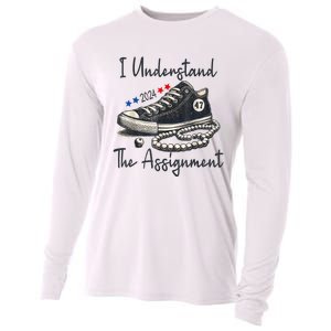 Harris Waltz 2024 I Understand The Assignment Chucks And Pearls Election 2024 Cooling Performance Long Sleeve Crew