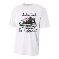 Harris Waltz 2024 I Understand The Assignment Chucks And Pearls Election 2024 Performance Sprint T-Shirt