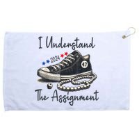 Harris Waltz 2024 I Understand The Assignment Chucks And Pearls Election 2024 Grommeted Golf Towel