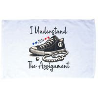 Harris Waltz 2024 I Understand The Assignment Chucks And Pearls Election 2024 Microfiber Hand Towel