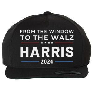 Harris Walz 2024 Window Elect President Kamala Vp Tim Wool Snapback Cap