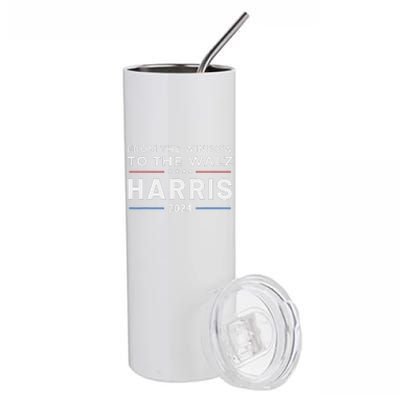 Harris Walz 2024 Window Elect President Kamala Vp Tim Stainless Steel Tumbler