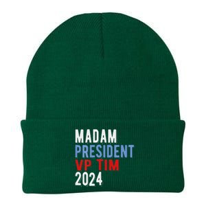 Harris Walz 2024 Kamala Harris Tim Walz President Democratic Knit Cap Winter Beanie