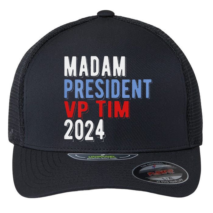 Harris Walz 2024 Kamala Harris Tim Walz President Democratic Flexfit Unipanel Trucker Cap