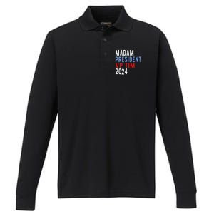 Harris Walz 2024 Kamala Harris Tim Walz President Democratic Performance Long Sleeve Polo