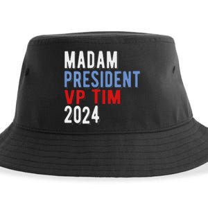 Harris Walz 2024 Kamala Harris Tim Walz President Democratic Sustainable Bucket Hat