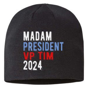 Harris Walz 2024 Kamala Harris Tim Walz President Democratic Sustainable Beanie