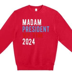 Harris Walz 2024 Kamala Harris Tim Walz President Democratic Premium Crewneck Sweatshirt