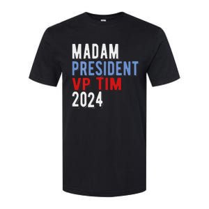 Harris Walz 2024 Kamala Harris Tim Walz President Democratic Softstyle CVC T-Shirt