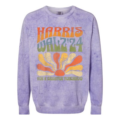 Harris Waltz 2024 Election Kamala Harris Tim Waltz 2024 Colorblast Crewneck Sweatshirt