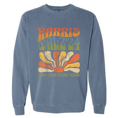 Harris Waltz 2024 Election Kamala Harris Tim Waltz 2024 Garment-Dyed Sweatshirt