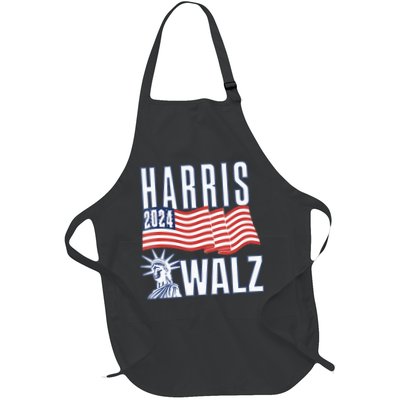 Harris & Walz 2024 Election Campaign Full-Length Apron With Pockets