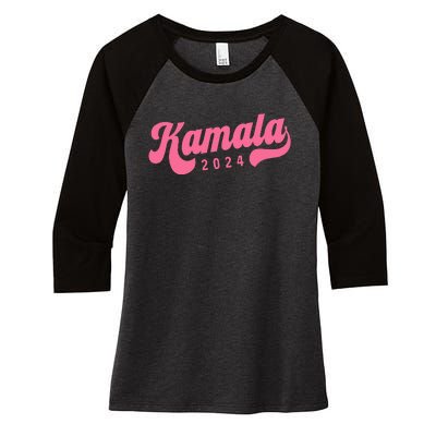 Harris Walz 2024 Presidential Election Kamala Women's Tri-Blend 3/4-Sleeve Raglan Shirt