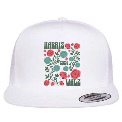 Harris Walz 2024 Flat Bill Trucker Hat