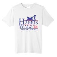 Harris Waltz 2024 WeRe Not Going Back Funny Cat Lady Tall Fusion ChromaSoft Performance T-Shirt