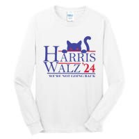 Harris Waltz 2024 WeRe Not Going Back Funny Cat Lady Tall Long Sleeve T-Shirt