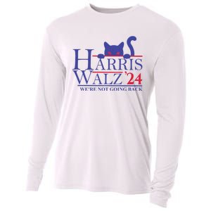 Harris Waltz 2024 WeRe Not Going Back Funny Cat Lady Cooling Performance Long Sleeve Crew