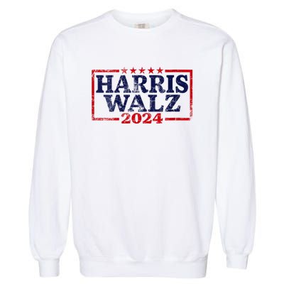 Harris Waltz 2024 Election Kamala Harris Tim Waltz 2024 Garment-Dyed Sweatshirt