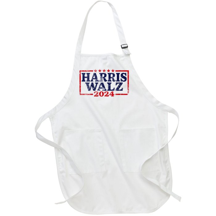 Harris Waltz 2024 Election Kamala Harris Tim Waltz 2024 Full-Length Apron With Pockets