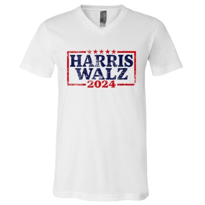 Harris Waltz 2024 Election Kamala Harris Tim Waltz 2024 V-Neck T-Shirt