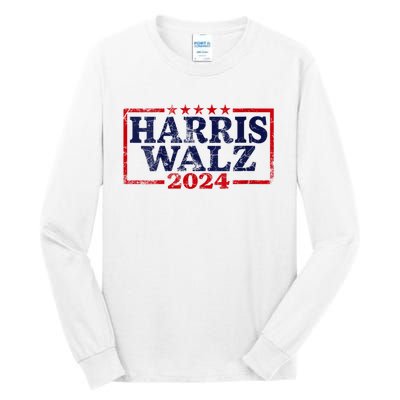 Harris Waltz 2024 Election Kamala Harris Tim Waltz 2024 Tall Long Sleeve T-Shirt