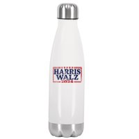 Harris Waltz 2024 Election Kamala Harris Tim Waltz 2024 Stainless Steel Insulated Water Bottle