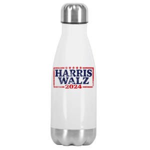 Harris Waltz 2024 Election Kamala Harris Tim Waltz 2024 Stainless Steel Insulated Water Bottle