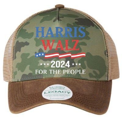 Harris Walz 2024 Kamala Harris 2024 Tim Walz 2024 Usa Legacy Tie Dye Trucker Hat