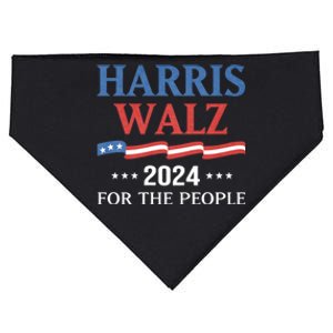 Harris Walz 2024 Kamala Harris 2024 Tim Walz 2024 Usa USA-Made Doggie Bandana