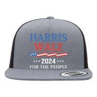 Harris Walz 2024 Kamala Harris 2024 Tim Walz 2024 Usa Flat Bill Trucker Hat