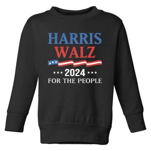 Harris Walz 2024 Kamala Harris 2024 Tim Walz 2024 Usa Toddler Sweatshirt